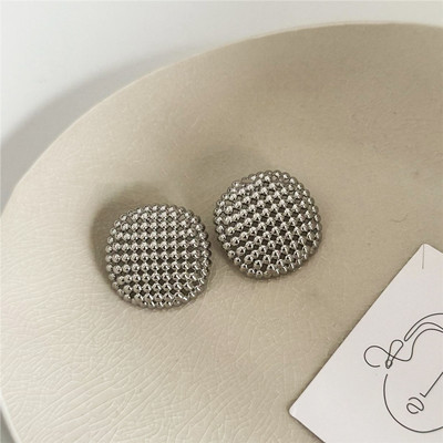 Geomeetriliselt lihtsa metallist disainiga õõnsad kuulkõrvarõngad naistele Moodsad vintage stiilis kõrged ehted Kingitarvikud tüdrukutele