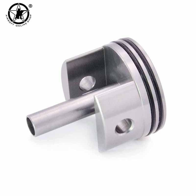 AOLS cilindra galva ar iegremdētu/plakanu spilventiņu gumiju priekš AEG Ver2/3 G36 AUG VSR ātrumkārba M4 M16 MP5 M733 SCAR peintbola aprīkojums