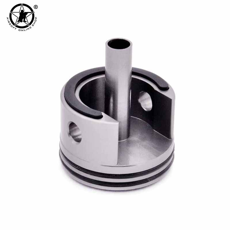 AOLS cilindra galva ar iegremdētu/plakanu spilventiņu gumiju priekš AEG Ver2/3 G36 AUG VSR ātrumkārba M4 M16 MP5 M733 SCAR peintbola aprīkojums