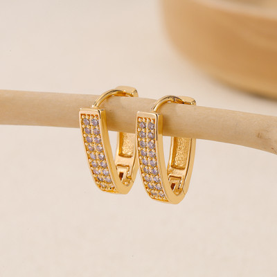 Uue moe populaarsed naiste tsirkoonist kõrvarõngad, kullaga ehted, lihtsad ja peened isikupärased stiilid