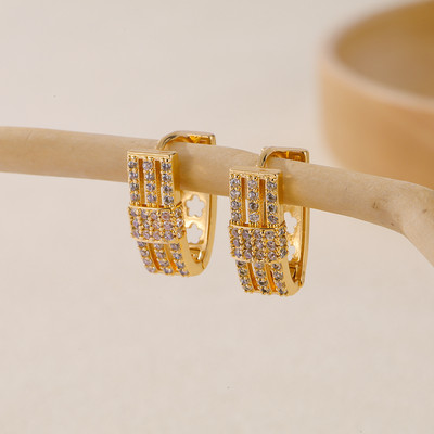 Uue moe populaarsed naiste tsirkoonist kõrvarõngad, kullaga ehted, lihtsad ja peened isikupärased stiilid