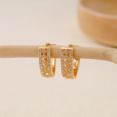 Uue moe populaarsed naiste tsirkoonist kõrvarõngad, kullaga ehted, lihtsad ja peened isikupärased stiilid