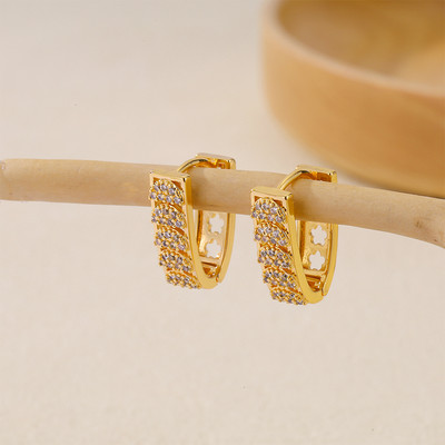 Uue moe populaarsed naiste tsirkoonist kõrvarõngad, kullaga ehted, lihtsad ja peened isikupärased stiilid