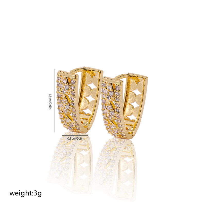 Uue moe populaarsed naiste tsirkoonist kõrvarõngad, kullaga ehted, lihtsad ja peened isikupärased stiilid