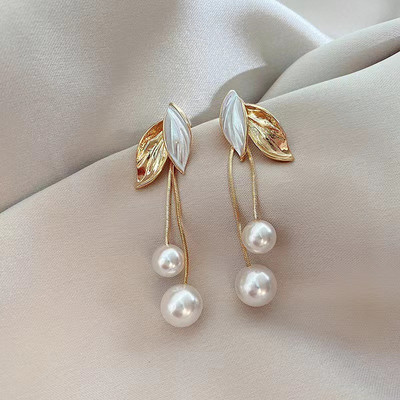 Luxusné náušnice s geometrickým nepravidelným kovovým dizajnom a zirkónovými listami pre ženy, európsky trend, vintage vysoké šperky, doplnky