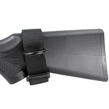 Στρατιωτικό Tactical Nylon Butt Stock Sling Προσαρμογέας BB Hang Bockle Tie Σακίδιο πλάτης P90 M4 Σύνδεση με λουράκι πόρπης