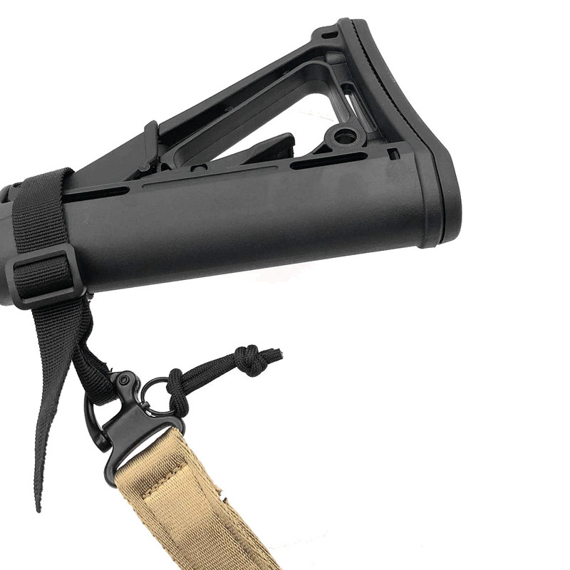 Karinis taktinis nailoninis užpakalinis diržo adapteris BB pakabinamas sagties kaklaraištis, vieno taško kuprinė P90 M4 jungties sagties diržo diržas