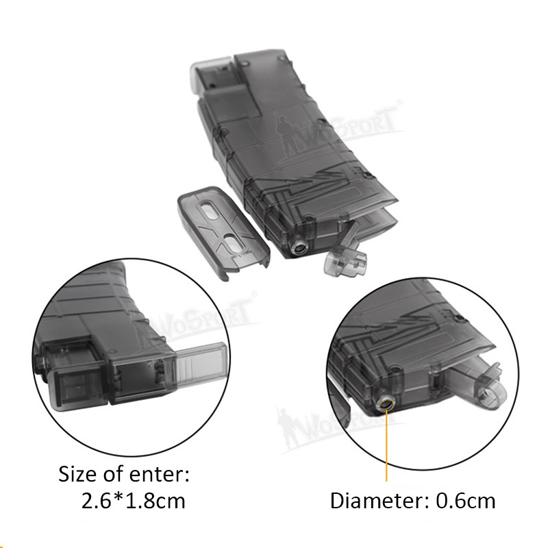 Airsoft plastikust BB kiirlaadur 500 raundi taktikalised sõjamängud, võitlus paintballi laaduriga laskmine BB kasti jahitarvikud