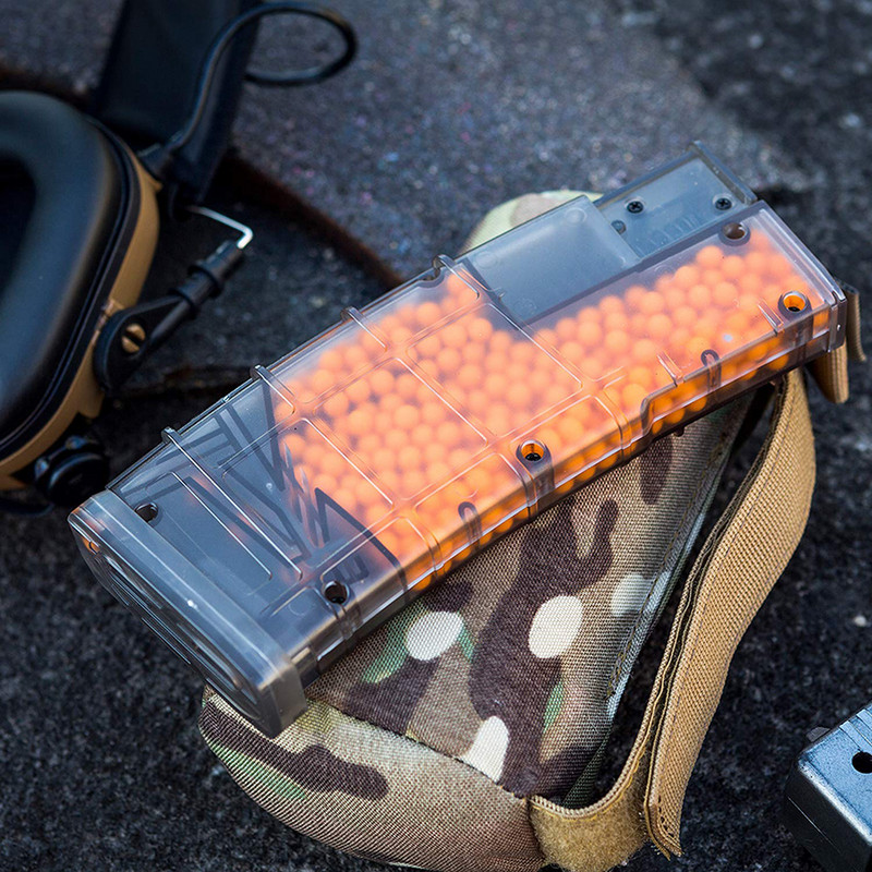 Airsoft plastikust BB kiirlaadur 500 raundi taktikalised sõjamängud, võitlus paintballi laaduriga laskmine BB kasti jahitarvikud