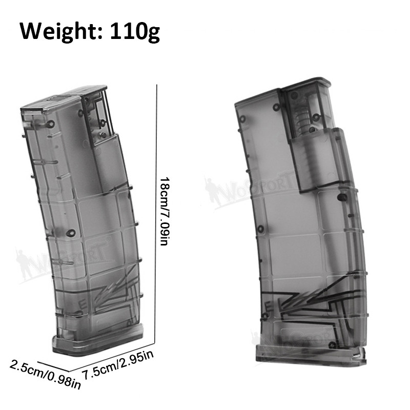 Airsoft plastikust BB kiirlaadur 500 raundi taktikalised sõjamängud, võitlus paintballi laaduriga laskmine BB kasti jahitarvikud