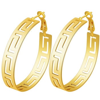 Νέα χρυσά ασημί σκουλαρίκια γυναικεία μοντέρνα σχέδια με κοίλο σκαλιστή γεωμετρική σταγόνα κοσμήματα για πάρτι μόδας αξεσουάρ