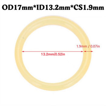 Регулатор на резервоар за пейнтбол О-пръстен OD17mm*CS1.9mm Полиуретанов дурометър 90 Shore 10 бр./25 бр./50 бр. Опаковка