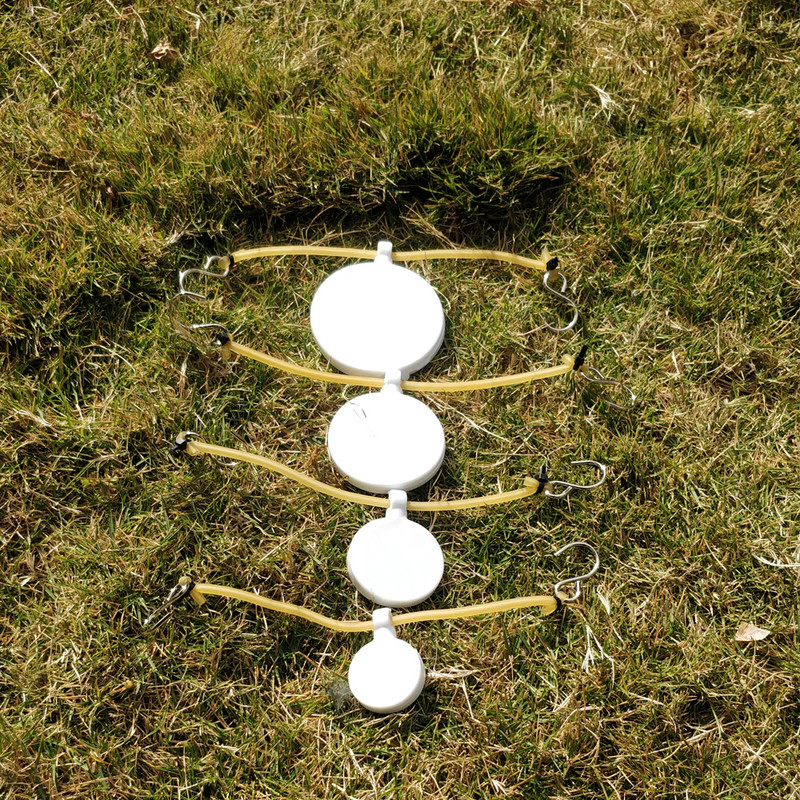 Dvoslojne silikonske mete 4 kom/set Promjer 3cm, 4cm, 5cm, 6cm ploče za gađanje mete debljine 10mm