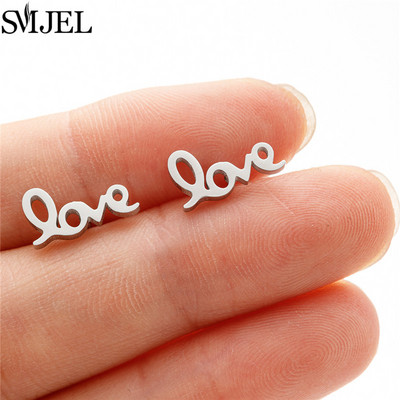 Izsmalcināti nerūsējošā tērauda mazi sirds auskari sievietēm kāzu rotaslietas līgavas māsa Oorbellen draudzene Valentīna dienas dāvana