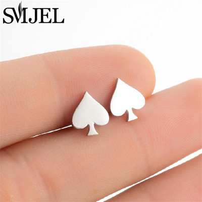 Izsmalcināti nerūsējošā tērauda mazi sirds auskari sievietēm kāzu rotaslietas līgavas māsa Oorbellen draudzene Valentīna dienas dāvana