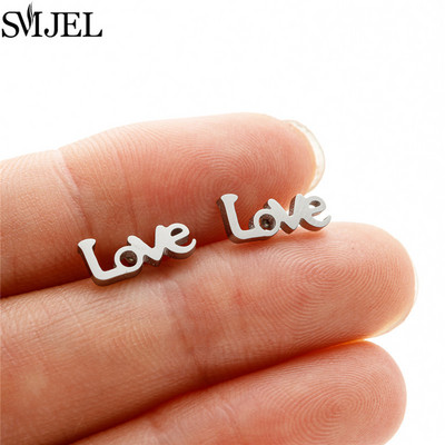 Izsmalcināti nerūsējošā tērauda mazi sirds auskari sievietēm kāzu rotaslietas līgavas māsa Oorbellen draudzene Valentīna dienas dāvana