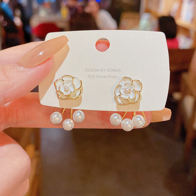 Korea INS uue retrogeomeetriaga mustast tsirkoonist kõrvarõngad naise isiksuse jaoks Lihtsad trendiga kõrvarõngad peened kõrvatarvikud