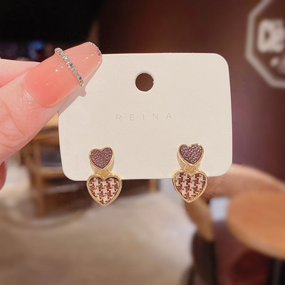 Korea INS uue retrogeomeetriaga mustast tsirkoonist kõrvarõngad naise isiksuse jaoks Lihtsad trendiga kõrvarõngad peened kõrvatarvikud