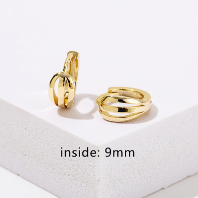 Statement Kullatud värviga kaetud paksu täherõngad tuhmumiskindlad naistele Huggies kõrvarõngad augustamine tarvik ehe kingitus