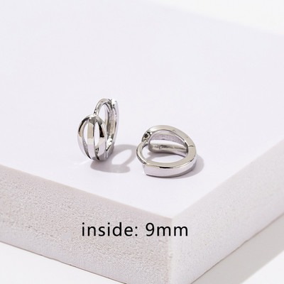 Statement Kullatud värviga kaetud paksu täherõngad tuhmumiskindlad naistele Huggies kõrvarõngad augustamine tarvik ehe kingitus