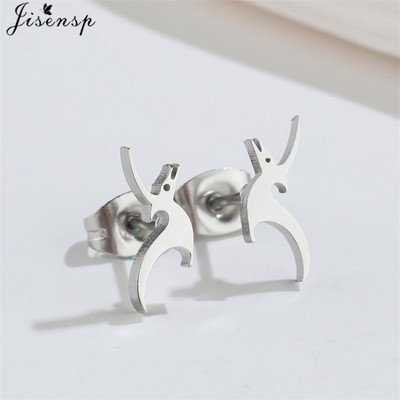 Armsad kuldsed roostevabast terasest dinosauruse kõrvarõngad naistele lastele ehted Minimalistlikud loomakõrvarõngad trukid Kawaii aksessuaar Brinco