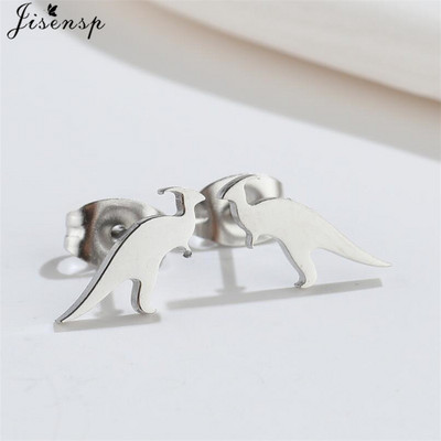 Armsad kuldsed roostevabast terasest dinosauruse kõrvarõngad naistele lastele ehted Minimalistlikud loomakõrvarõngad trukid Kawaii aksessuaar Brinco