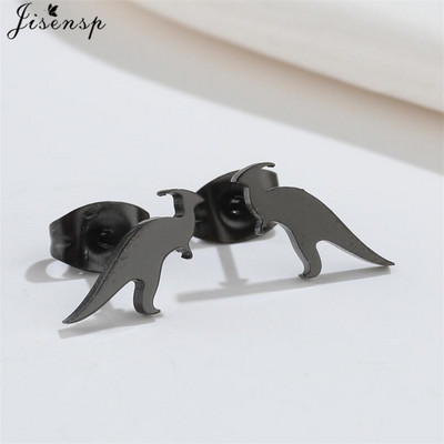 Armsad kuldsed roostevabast terasest dinosauruse kõrvarõngad naistele lastele ehted Minimalistlikud loomakõrvarõngad trukid Kawaii aksessuaar Brinco