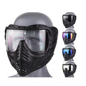 zlangsports Tactical Peintbols Airsoft pilnas sejas aizsargmaska var tikt komplektēta ar sporta kameru CS Cosplay Halloween
