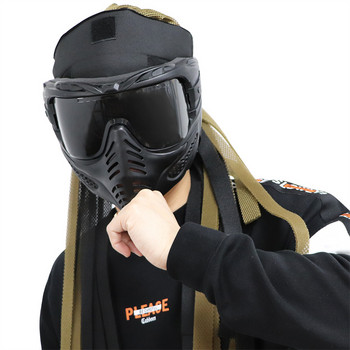 Η Zlangsports Tactical Paintball Airsoft Ολόκληρη Προστατευτική Μάσκα Προσώπου μπορεί να συνδυαστεί με Sport Camera CS Cosplay Halloween