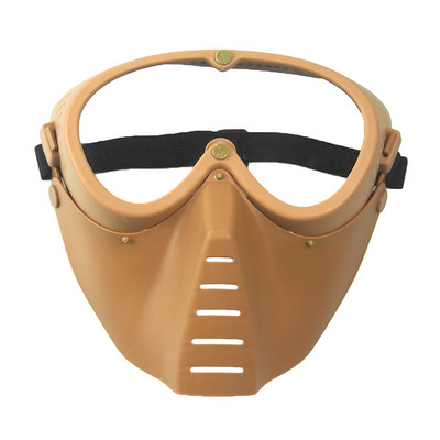 Airsoft paintball mask Terasvõrgust/objektiivist kaitsev mask jahipidamiseks Taktikaline õues kaitsev CS Halloweeni peo ratta näomask