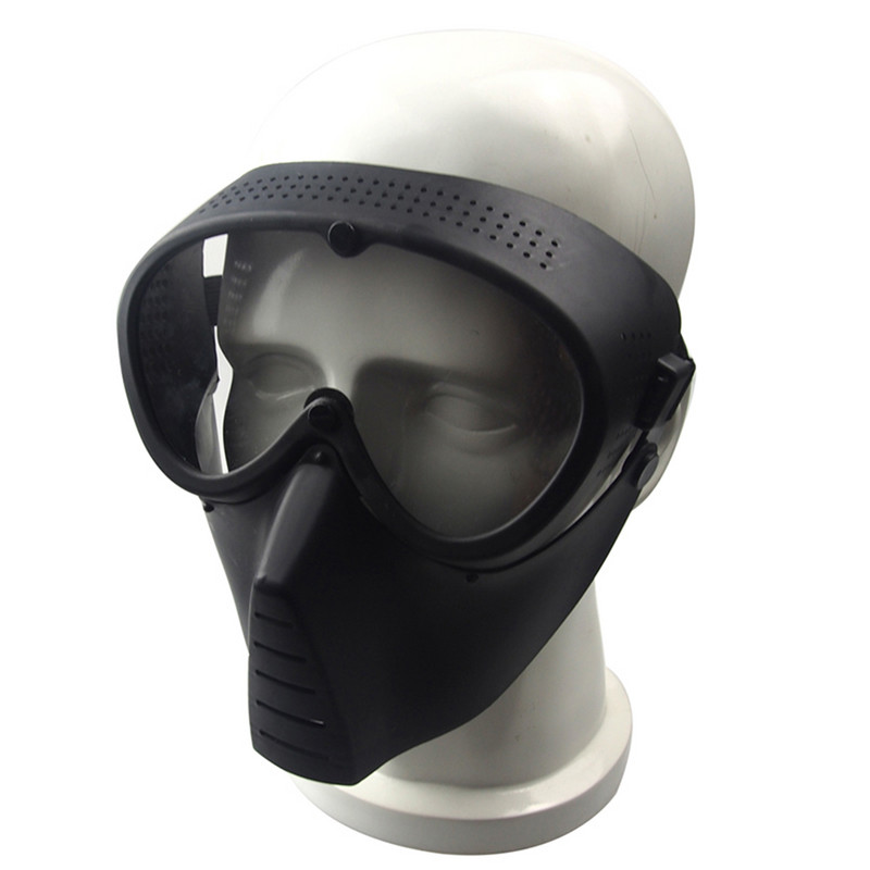 Airsoft paintball mask Terasvõrgust/objektiivist kaitsev mask jahipidamiseks Taktikaline õues kaitsev CS Halloweeni peo ratta näomask