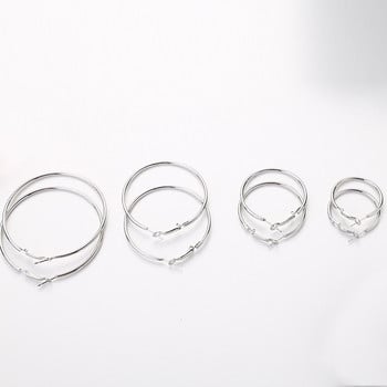 Νέα σκουλαρίκια κρίκοι 40mm 60mm 70mm Big Smooth Circle Earrings Basketball Brincos Loop σκουλαρίκια για γυναίκες Κοσμήματα Oorbellen