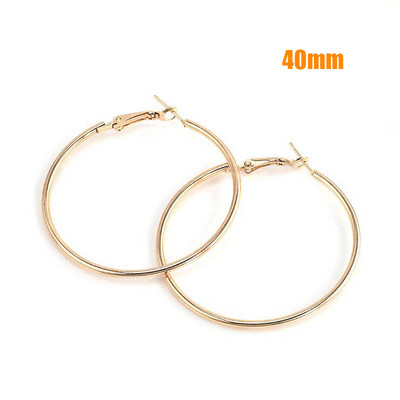 Uued rõngaskõrvarõngad 40mm 60mm 70mm suured siledad ümmargused kõrvarõngad korvpall Brincos silmuskõrvarõngad naistele Ehted Oorbellen