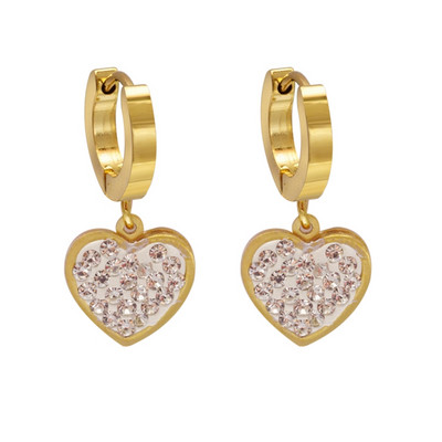 1 Pāris Jauni Rhinestone Crystal Hoop Auskari Sieviešu Vīriešu Modes Nerūsējošā tērauda Aplis Auskari Meiteņu Panka Rotaslietas