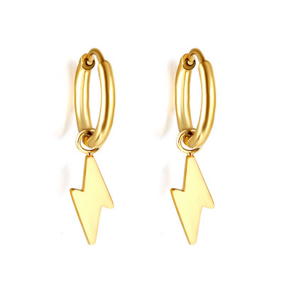 Roostevabast terasest rõngaskõrvarõngad Trendikas multikas maasikas kirss ripatsid naiste tüdrukud ümarad Huggie kõrvarõngad rippuvad peoehted