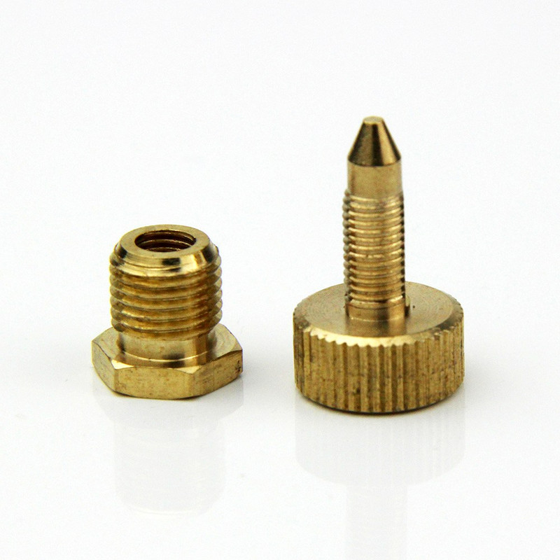 2 komplekti PCP M10x1 Airsoft sūknis augstspiediena sūkņa rezerves daļas Gaisa atgaisošanas skrūves vara 300bar/4500psi drošības atgaisošanas vārsta komplekts