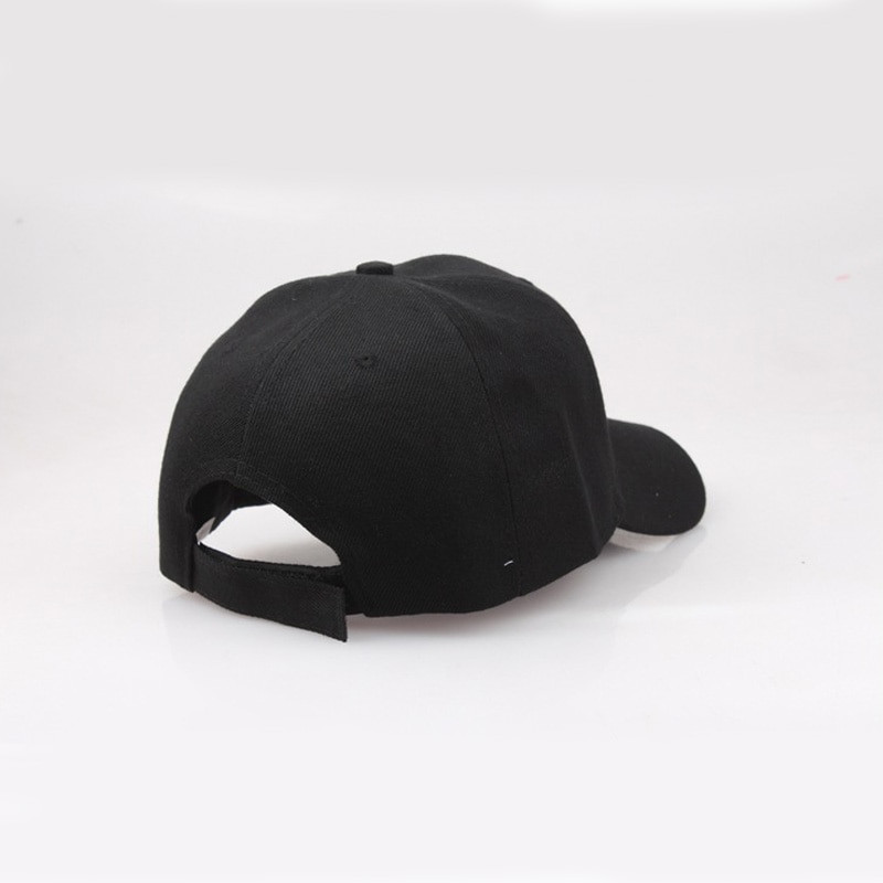 Melns vāciņš Vienkrāsains beisbola cepures Snapback cepures Casquette cepures, kas piemērotas ikdienas Gorras hip hop tēta cepures vīriešiem sievietēm unisex