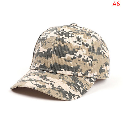 Állítható baseballsapka Taktikai nyári napvédő sapka terepszínű katonai hadsereg Camo Airsoft vadászat kemping túrázás horgászsapka