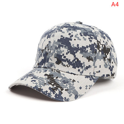 Állítható baseballsapka Taktikai nyári napvédő sapka terepszínű katonai hadsereg Camo Airsoft vadászat kemping túrázás horgászsapka