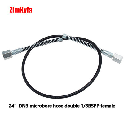 Kõrgsurve 630bar DN3 mikrosüdamlik laadimisvoolik koos murdumiskaitsega laadimispumba 1/8BSP jaoks