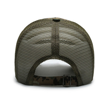Ανδρικό καπέλο μπέιζμπολ καμουφλάζ με αμερικανική σημαία, ανδρικό καπέλο αναπνοής σε εξωτερικούς χώρους