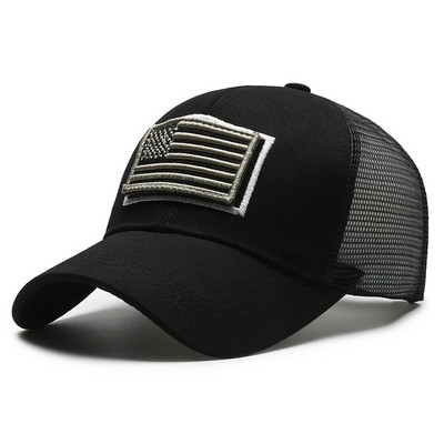 Vīriešu Amerikas karoga maskēšanās beisbola cepure vīriešiem āra elpojoša taktika alpīnisma cepure ar augstumu regulējama stilīga kasete