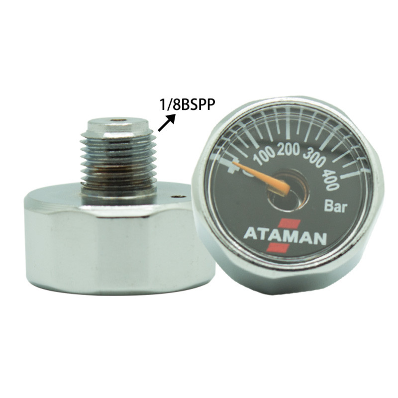 2tk/partii Paintballi gaasikontroll 300bar 400bar manomeetri keerme G1/8 või 1/8BSP