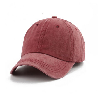 2023 Нова ретро измита памучна бейзболна шапка Родителски детски слънчеви шапки за момче Момиче Пролет Лято Snapback Бебешка шапка