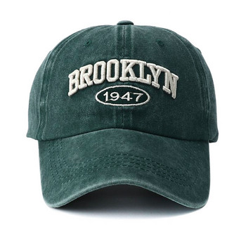2023 г. Висококачествена мъжка шапка с бродлинска бродерия Vintage Black Green Washed бейзболни шапки за жени Gorras Hombre