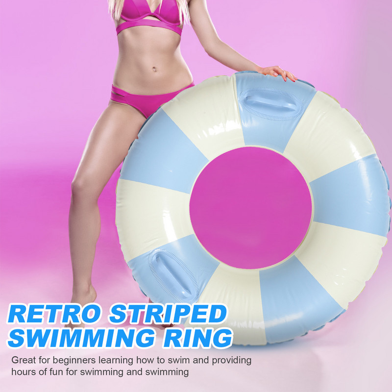 Ριγέ δαχτυλίδι κολύμβησης Αθλητική λαβή Water Float μασχάλη Κύκλος κολύμβησης Baby