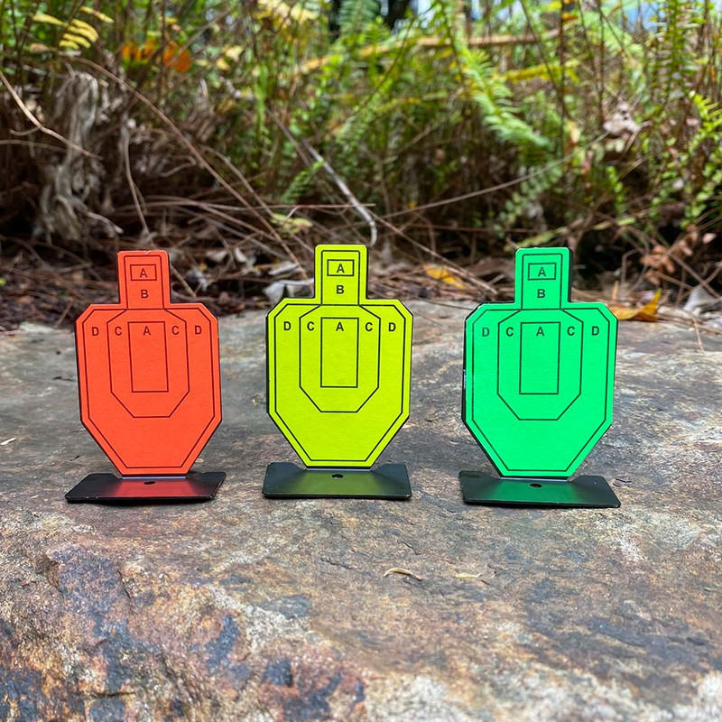 Mini-IPSC/IDPA süsinikterasest vesikuuli närv ja BB/Paint Ball Knock Down Field mini-laskmise sihtmärk täiskasvanutele ja lastele