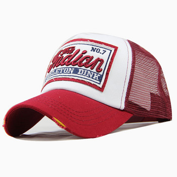 Модна бейзболна шапка с бродерия с букви за мъже, жени, лятна дишаща мрежеста шапка със закопчалка, унисекс хип-хоп Trucker Bone Gorras