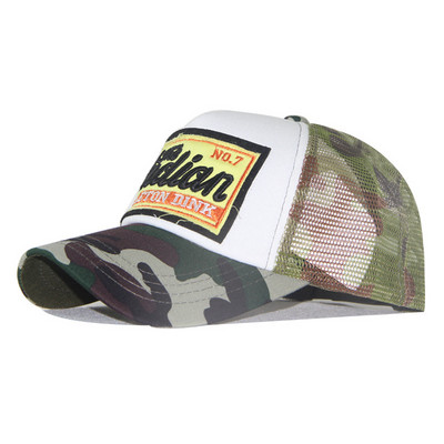 Modes burtu izšūšana beisbola cepure vīriešiem sievietēm vasaras elpojoša tīklveida cepure unisex hip hop Trucker Bone Gorras