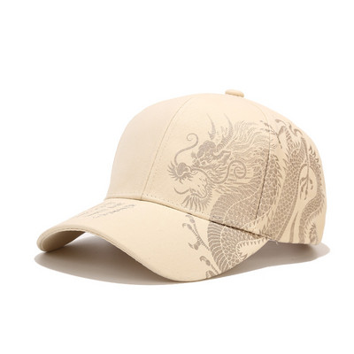 Printimine Hiina draakoni meeste pesapallimütsid Totem Belief naiste puuvillane snapback müts välitingimustes päikesekaitse Gorras Trucker Cap
